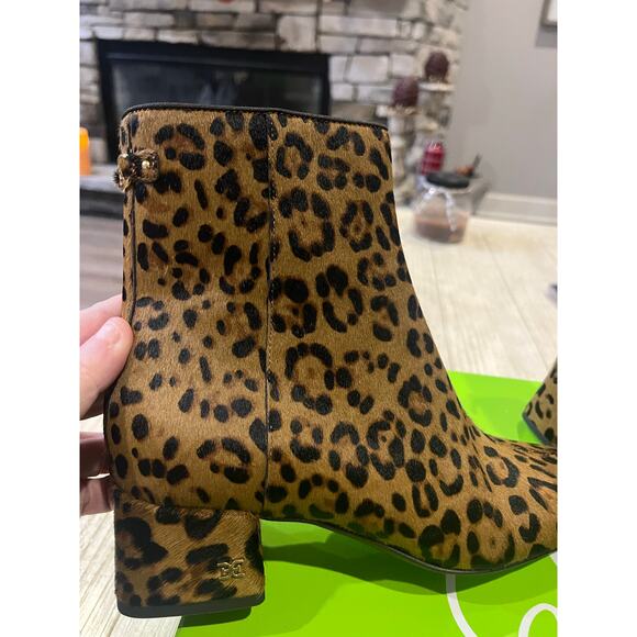 Sam Edelman Women's Paige 2 Leopard Print Ankle Booties Size 6.5 M - Picture 7 of 9